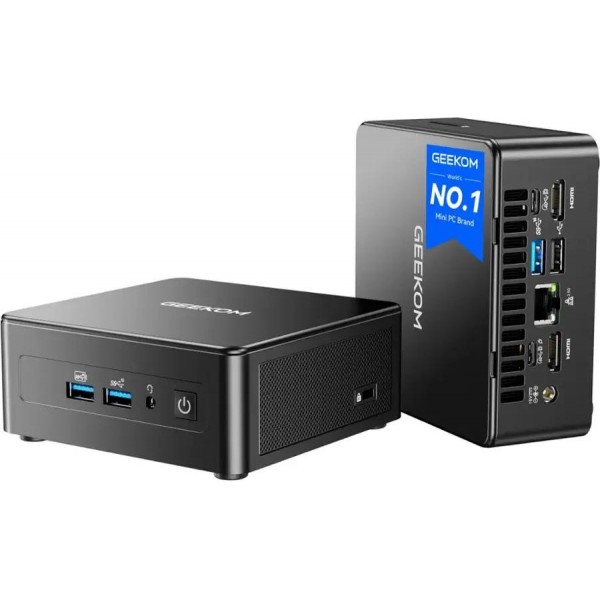Geekom - IT15 AI Mini PC, The Most Powerful 15th Gen Intel Core Ultra 9 285H, 32GB DDR5 RAM& 2TB SSD, Window 11 Pro Pre-installed - Black