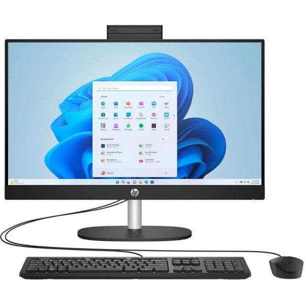 HP - 23.8" Full HD All-in-One - AMD Ryzen 3 - 8GB Memory - 512GB SSD - Jet Black