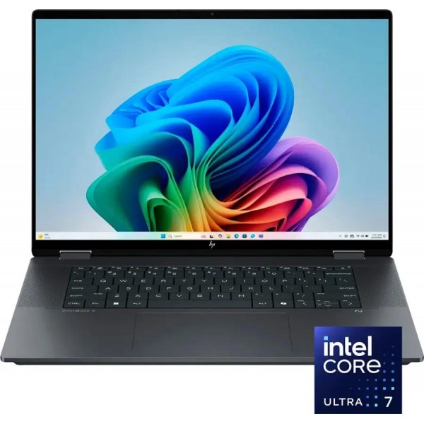 HP - OmniBook X Flip 2-in-1 - Copilot+ PC - 16" 2K Touch-Screen Laptop - Intel Core Ultra 7 - 16GB Memory - 1TB SSD - Eclipse Gray