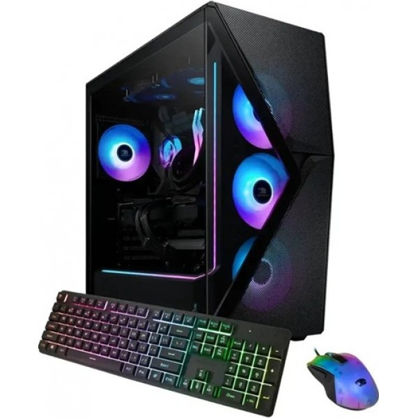 iBUYPOWER - Slate MESH Gaming Desktop PC - AMD Ryzen 7 7800X3D, AMD Radeon RX 7700 XT 12GB, 32GB DDR5 RGB,1TB NVMe - Black