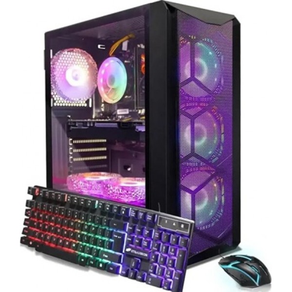 STGAubron - Gaming PC Computer Desktop, Intel Core i7 8th Gen up to 4.1GHz, GeForce RTX 3050 6G, 16G DDR4, 1T SSD, Win11H - Black