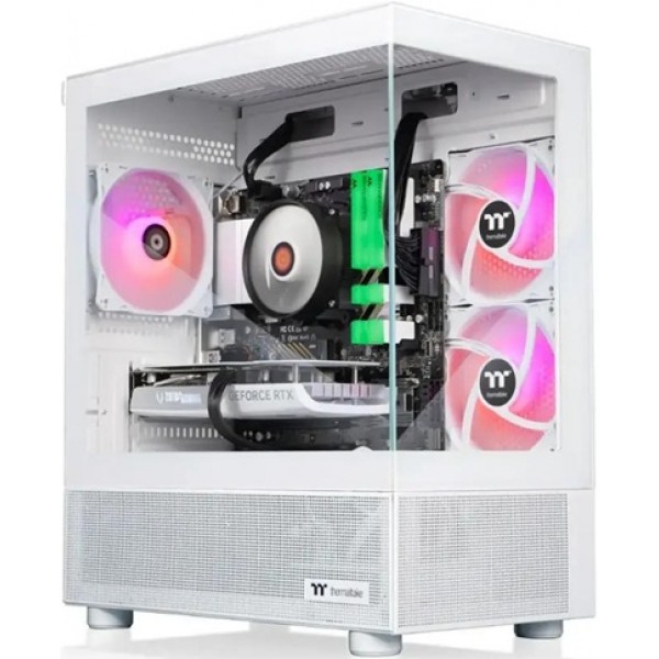 Thermaltake - LCGS Vista 460S Gaming Desktop AMD Ryzen 5 5600X, 16GB RGB Memory, NVIDIA GeForce RTX 4060, 1TB NVMe M.2 - White