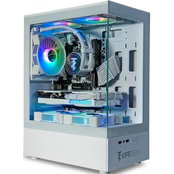 ViprTech - Stryker 3.0 Liquid-Cooled PC - AMD Ryzen 7 (4.1GHz), RTX 3060 12GB, 32GB DDR4, 1TB SSD, Gaming Computer - White